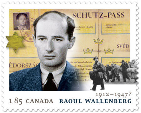 Kanada frimärke 20130117 Raoul Wallenberg