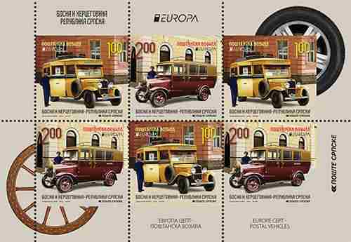 Bosnien och Hercegovina Serb Post europafrimärken