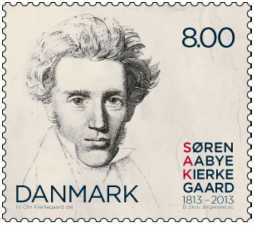 Danmark frimärken 20130304 Søren Kierkegaard 200 år 