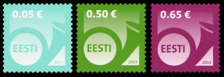 Estland frimärken 20130110 Bruksfrimärke posthorn