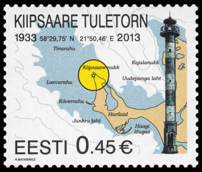 Estland frimärken 20130131 Fyren Kiipsaare