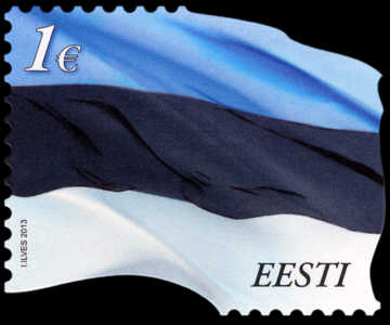 Estland frimärken 20130222 Estlands flagga