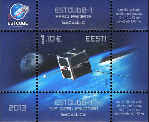 Estland frimärken 20130502 ESTCube-1