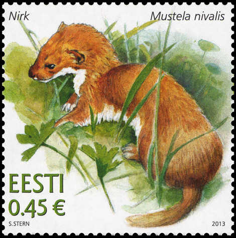 Estland frimärken 20130606 Estlands fauna, vessla