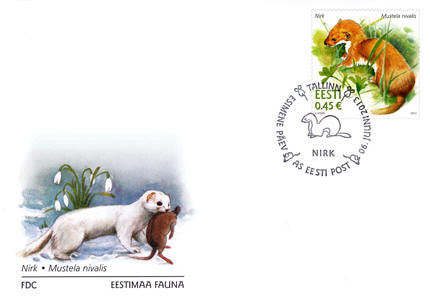 Estland fdc 20130606 Estlands fauna, vessla 