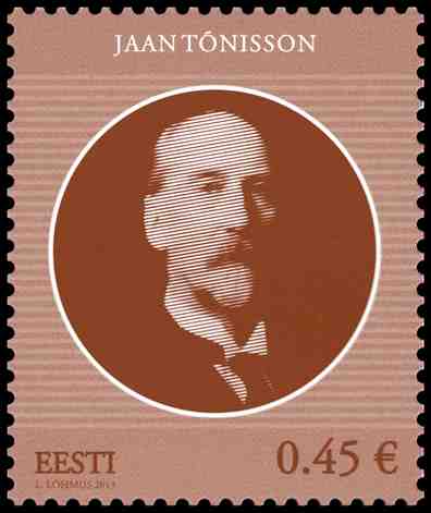 Estland frimärke 20131220 Jaan Tõnisson