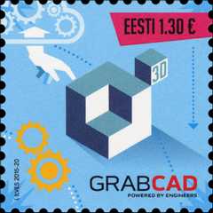 Estland frimärke 20150706 GrabCAD