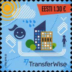 Estland frimärke 20150706 TransferWise