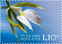 Finland frimärken 20130121 Orkidé
