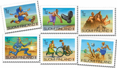 Finland frimärken 20130506 Udda finska sporter
