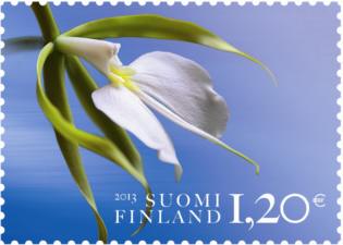 Finland frimärken 20130823 Orkidé