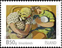 Island frimärken 20141106 Isländsk konst