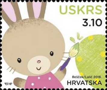 Easter stamp Kroatien