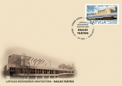 Lettland FDC 20130215 Dailes Teater