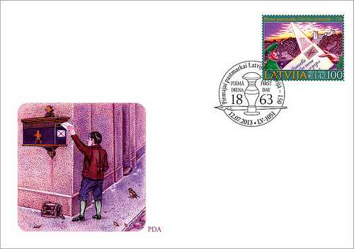 Lettland FDC 20130712