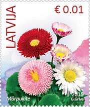 Lettland frimärken 20150505 Bellis