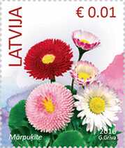 Lettland frimärken 20160129 Bellis