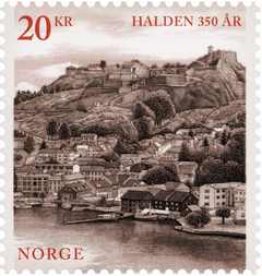 Norge frimärken 20150410 Halden 350 år