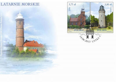 Polen frimärken 20130614 FDC Fyrar