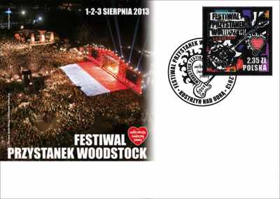 Polen FDC 20130801 Woodstock Festival