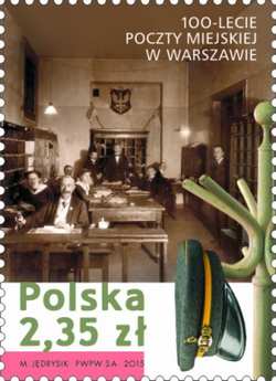 Polen 20150923 Warszawas stadspost 100 år