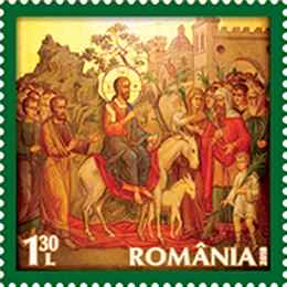 Påskfrimärke - Rumänien