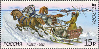 Ryssland frimärke 20130426 Europa 2013