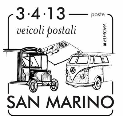 San Marino postfordon fdc stämpel